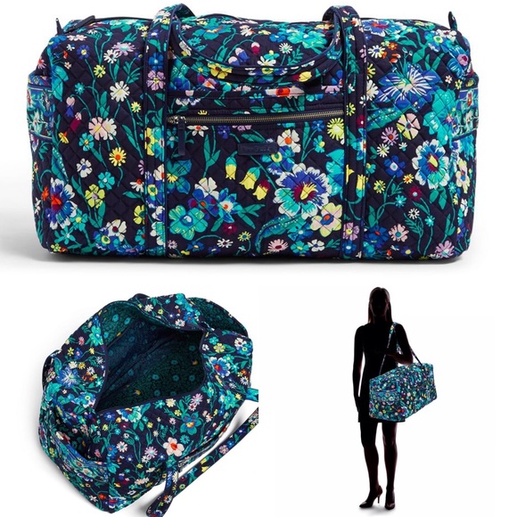 Vera Bradley Handbags - Vera Bradley Large Duffel in Moonlight Garden